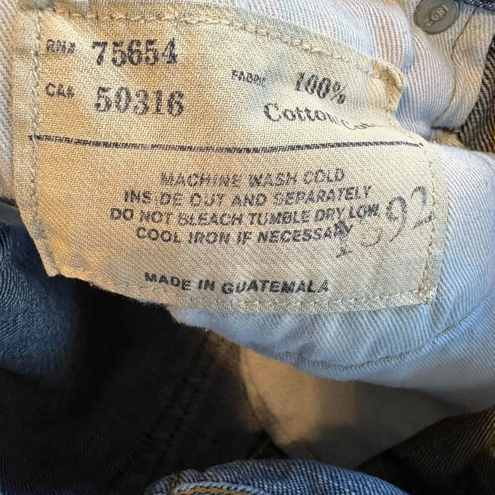 Vtg Abercrombie Kids Kilburn Low Rise Boot Cut Distressed Denim Jeans Sz 10 Reg